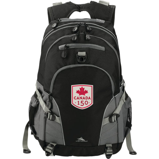 Front View of Black High Sierra Loop Backpack