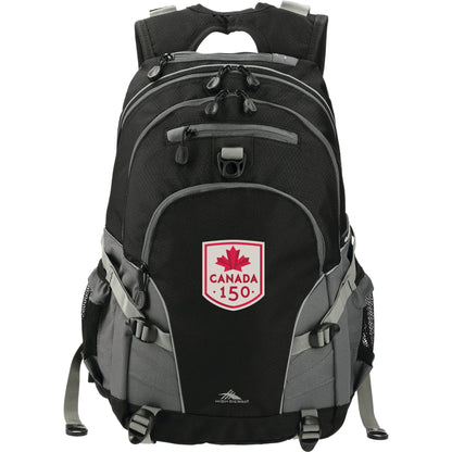 Front View of Black High Sierra Loop Backpack