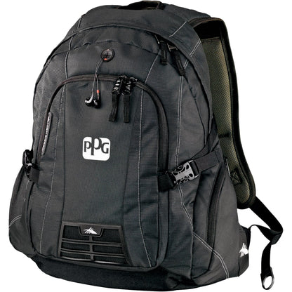 Front View of Black High Sierra Magnum 15" Computer Backpack