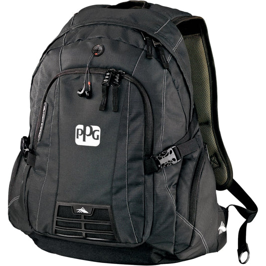 Front View of Black High Sierra Magnum 15" Computer Backpack