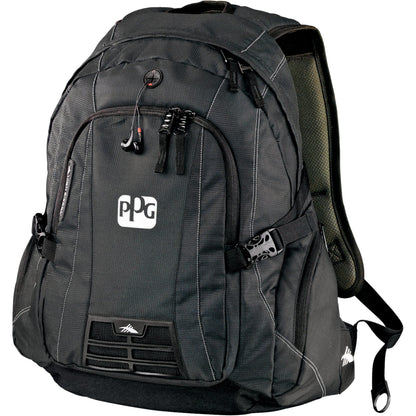 Front View of Black High Sierra Magnum 15" Computer Backpack
