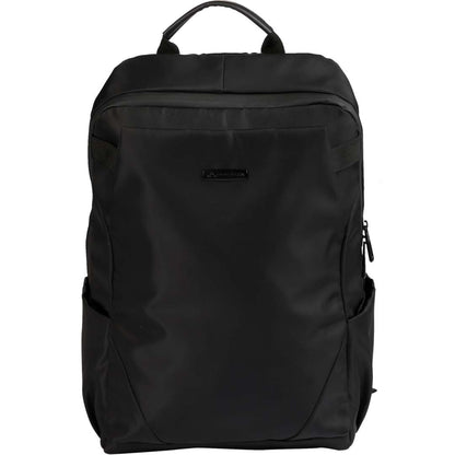 Front View of Black High Sierra Recycled Trivaro Backpack plain