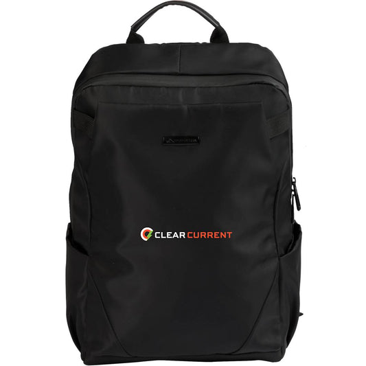 Front View of Black High Sierra Recycled Trivaro Backpack