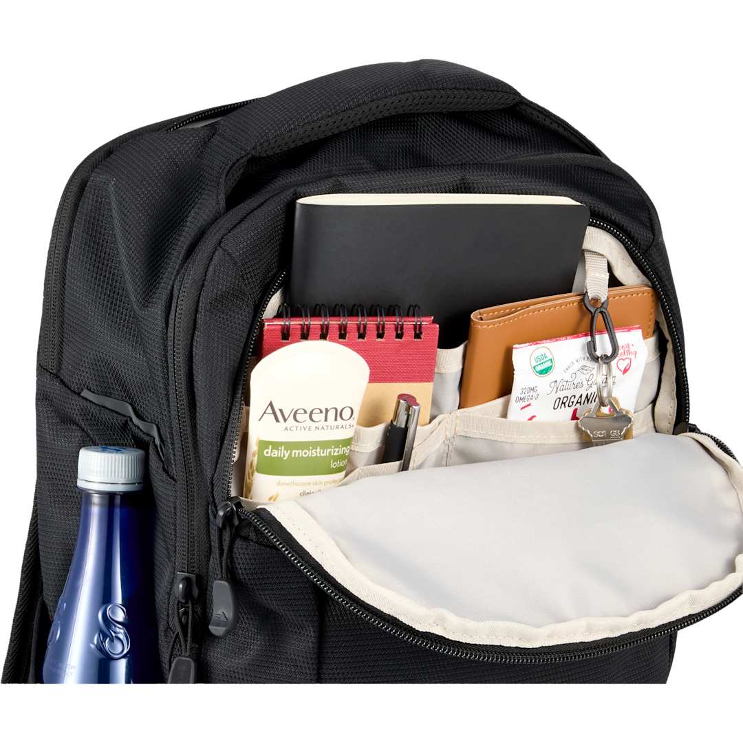 Front View of Black High Sierra Stoneway Backpack