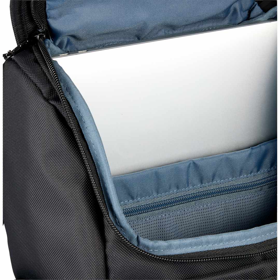 Front View of Black High Sierra Trekpoint Flap Backpack