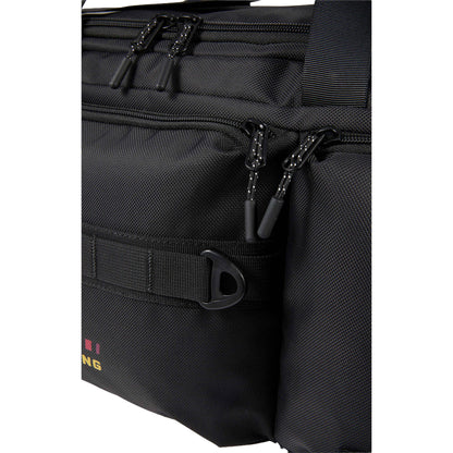 Front View of Black High Sierra Trekpoint Flap Duffle