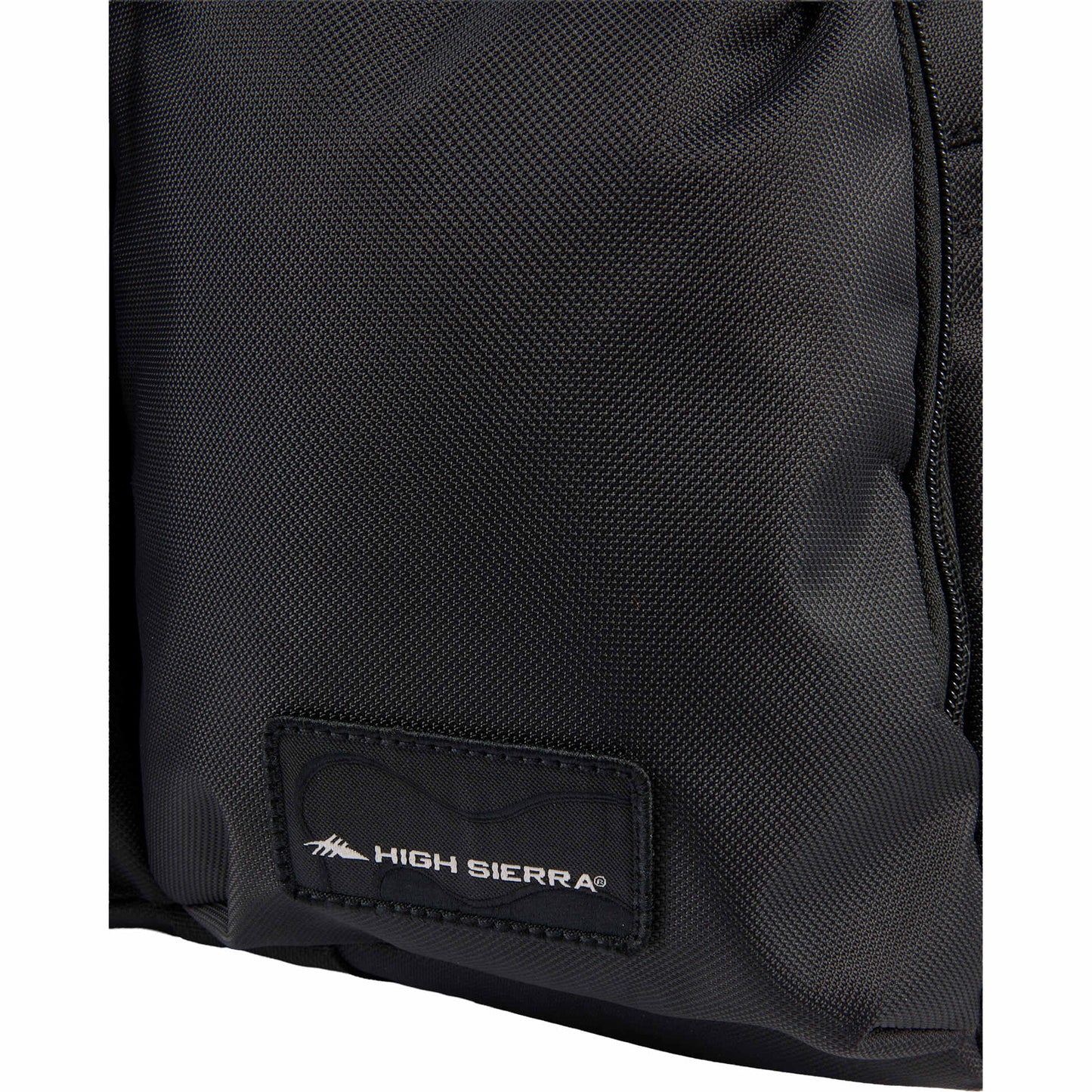 Front View of Black High Sierra Trekpoint Flap Duffle