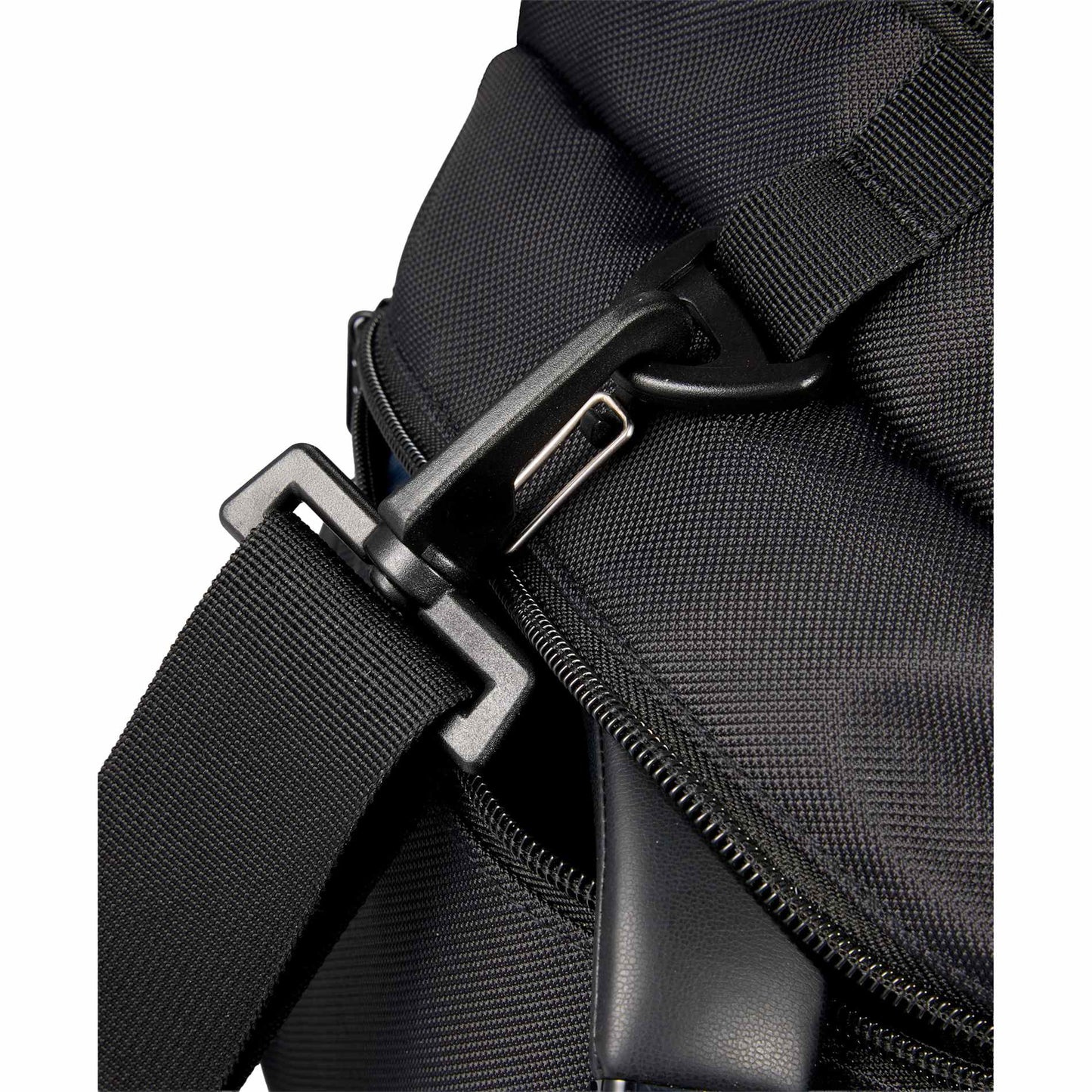 Front View of Black High Sierra Trekpoint Flap Duffle