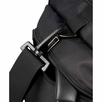 Front View of Black High Sierra Trekpoint Flap Duffle