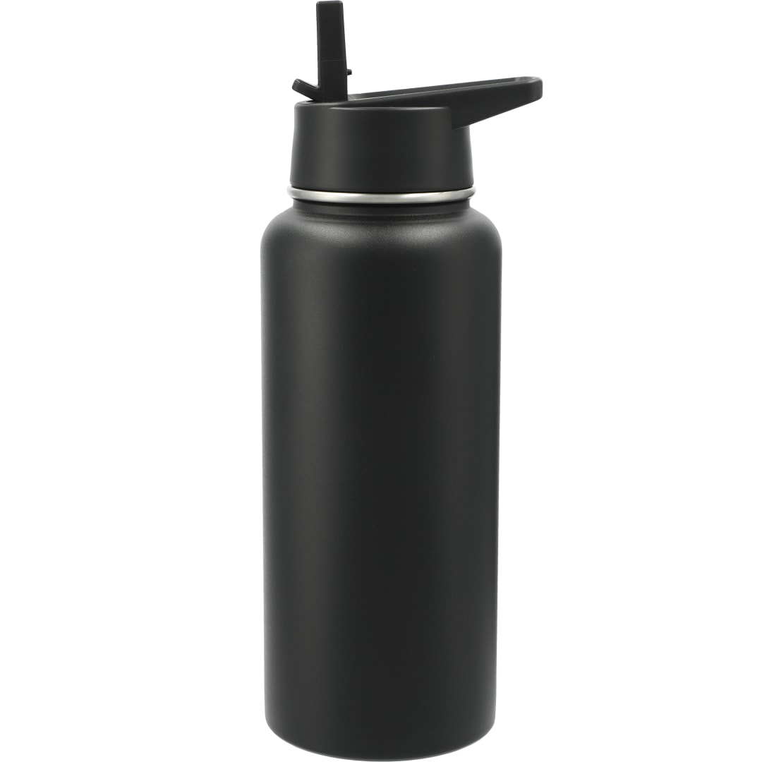 Front View of Black Highland 3-in-1 Copper Vacuum Bottle Kit 32oz plain