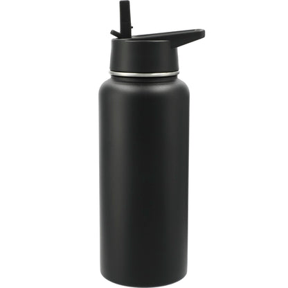 Front View of Black Highland 3-in-1 Copper Vacuum Bottle Kit 32oz plain