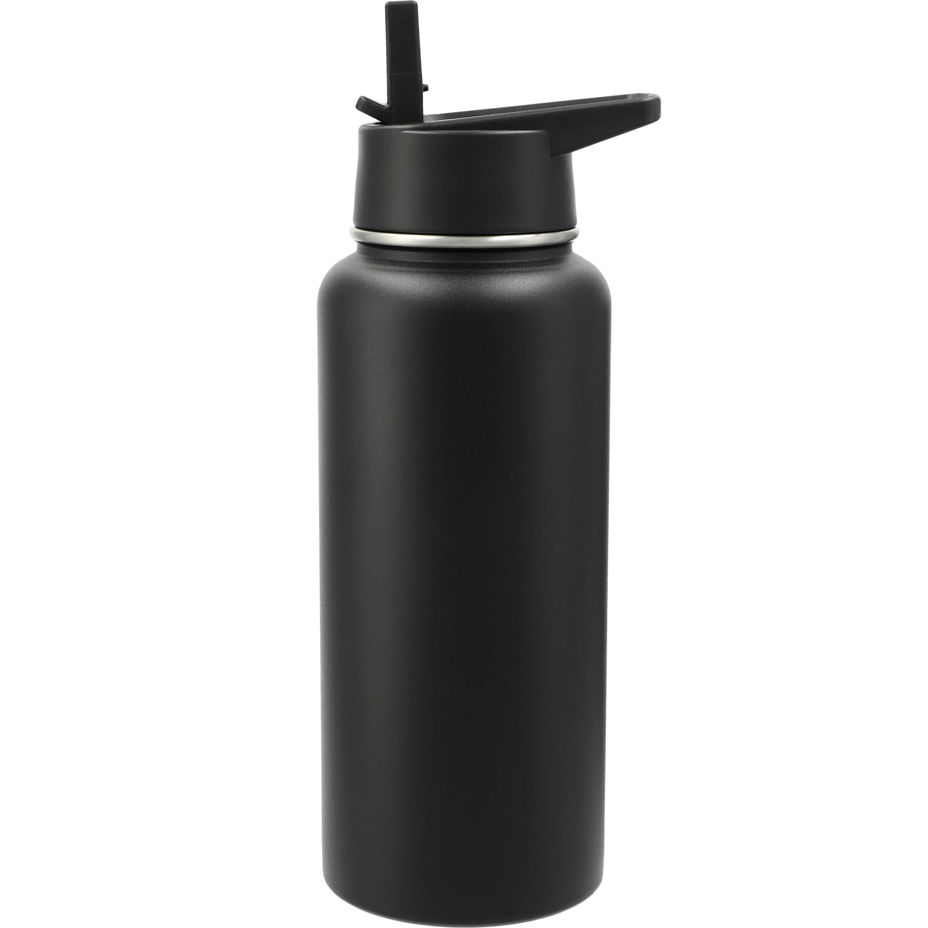 Front View of Black Highland 3-in-1 Copper Vacuum Bottle Kit 32oz plain