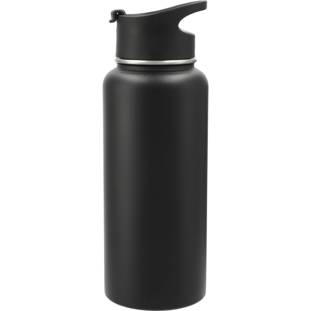 Front View of Black Highland 3-in-1 Copper Vacuum Bottle Kit 32oz plain