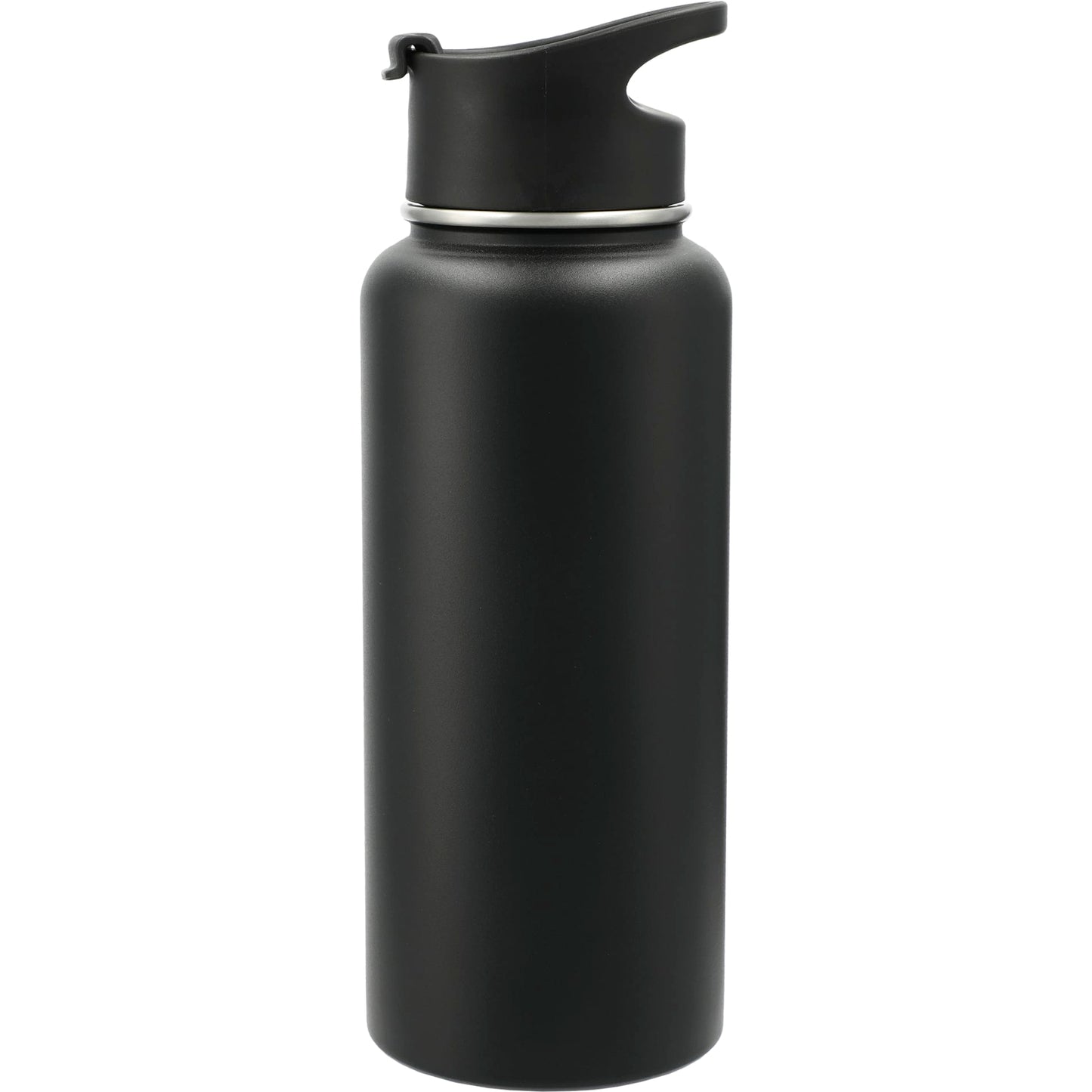 Front View of Black Highland 3-in-1 Copper Vacuum Bottle Kit 32oz plain