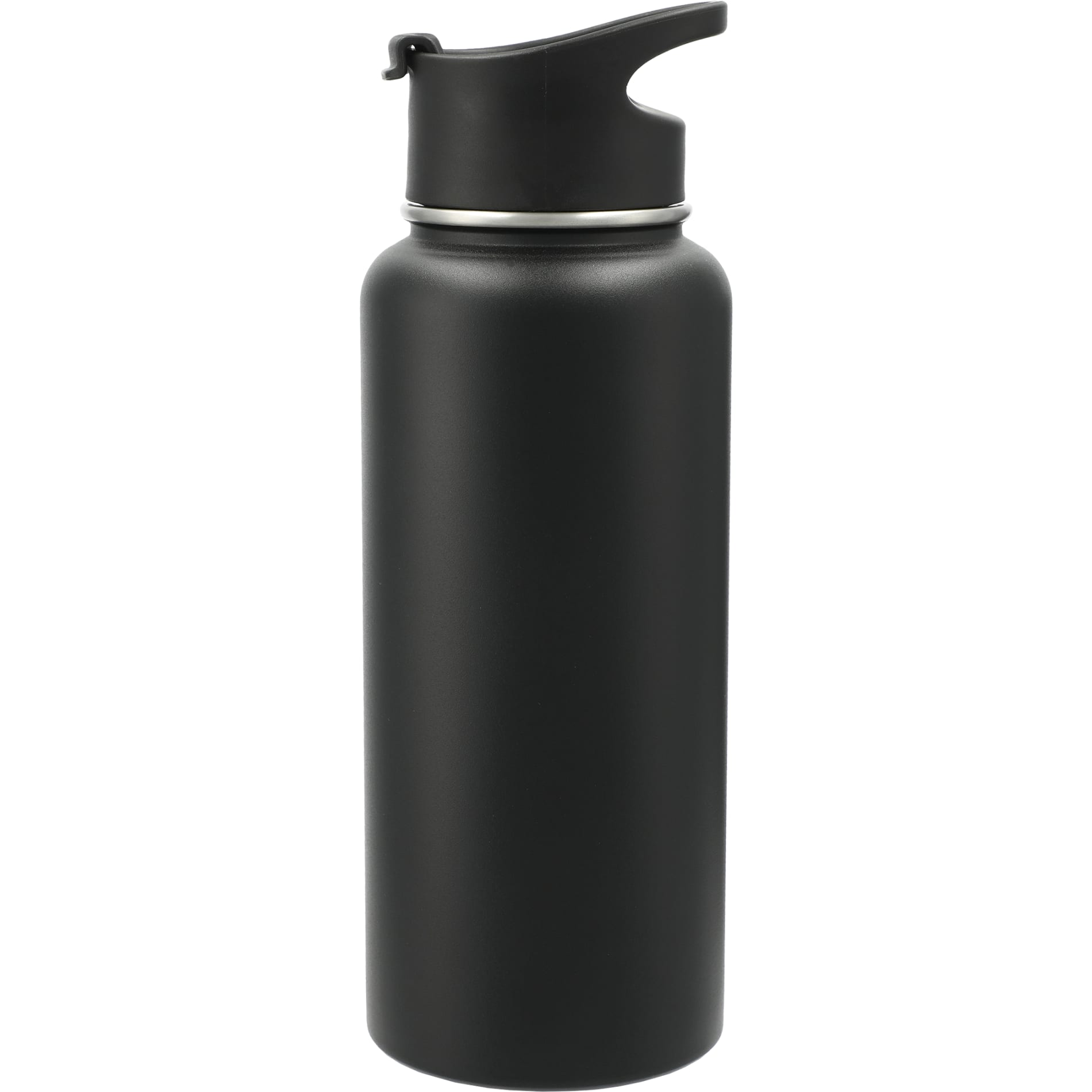 Front View of Black Highland 3-in-1 Copper Vacuum Bottle Kit 32oz plain