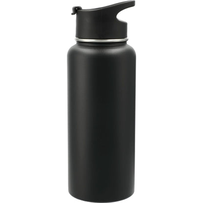 Front View of Black Highland 3-in-1 Copper Vacuum Bottle Kit 32oz plain