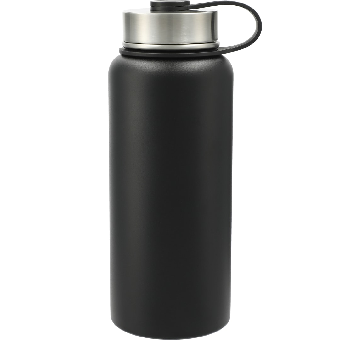 Front View of Black Highland 3-in-1 Copper Vacuum Bottle Kit 32oz plain