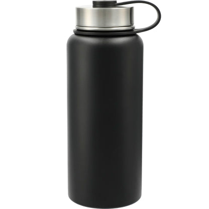 Front View of Black Highland 3-in-1 Copper Vacuum Bottle Kit 32oz plain