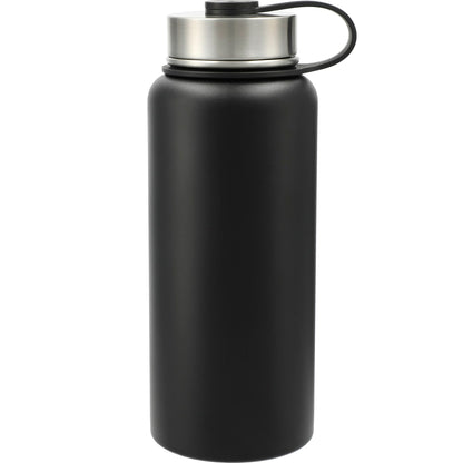 Front View of Black Highland 3-in-1 Copper Vacuum Bottle Kit 32oz plain