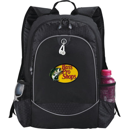Front View of Black Hive 15" Computer Backpack