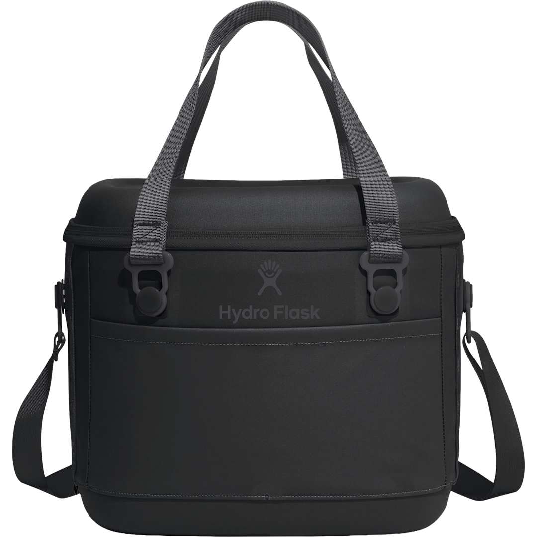 Front View of Black Hydro Flask® 15L Carry Out™ Cooler plain