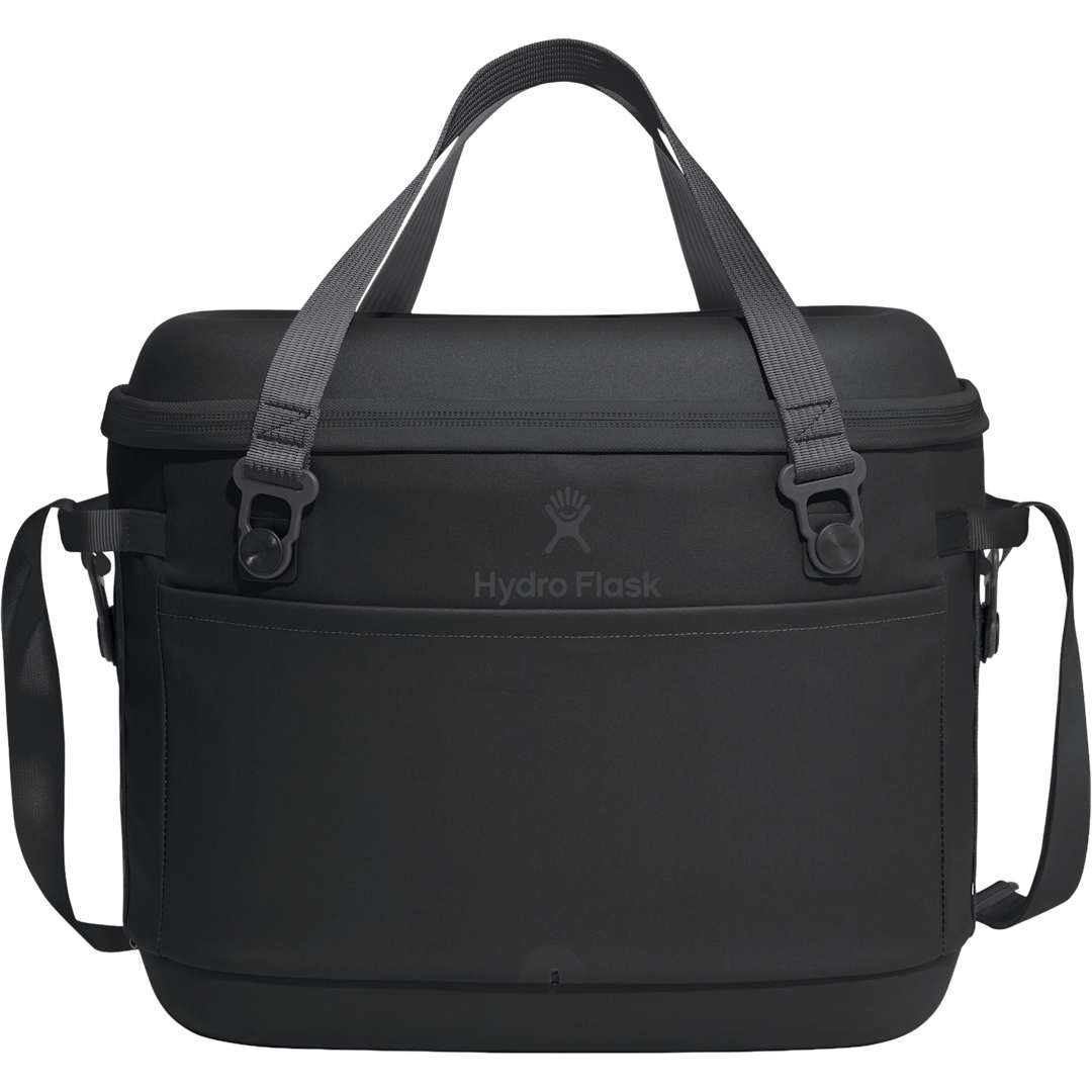 Front View of Black Hydro Flask® 30L Carry Out™ Cooler plain
