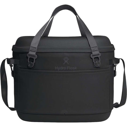 Front View of Black Hydro Flask® 30L Carry Out™ Cooler plain