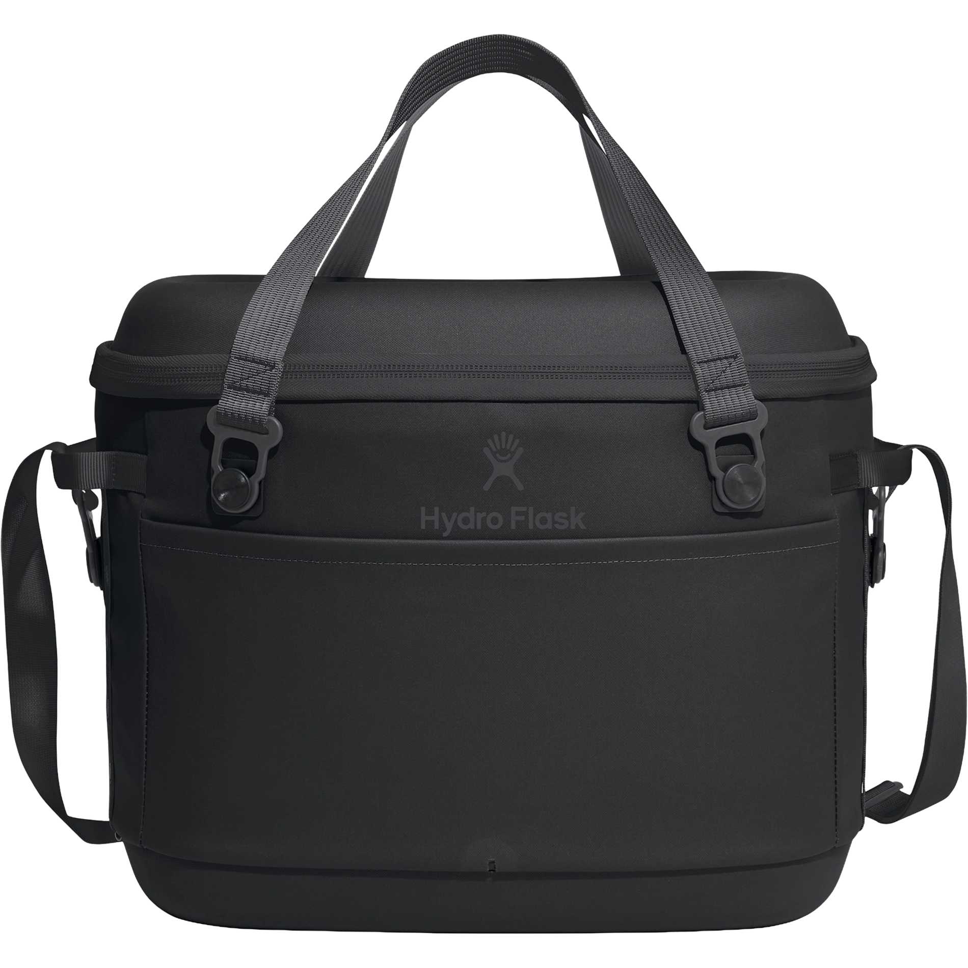 Front View of Black Hydro Flask® 30L Carry Out™ Cooler plain
