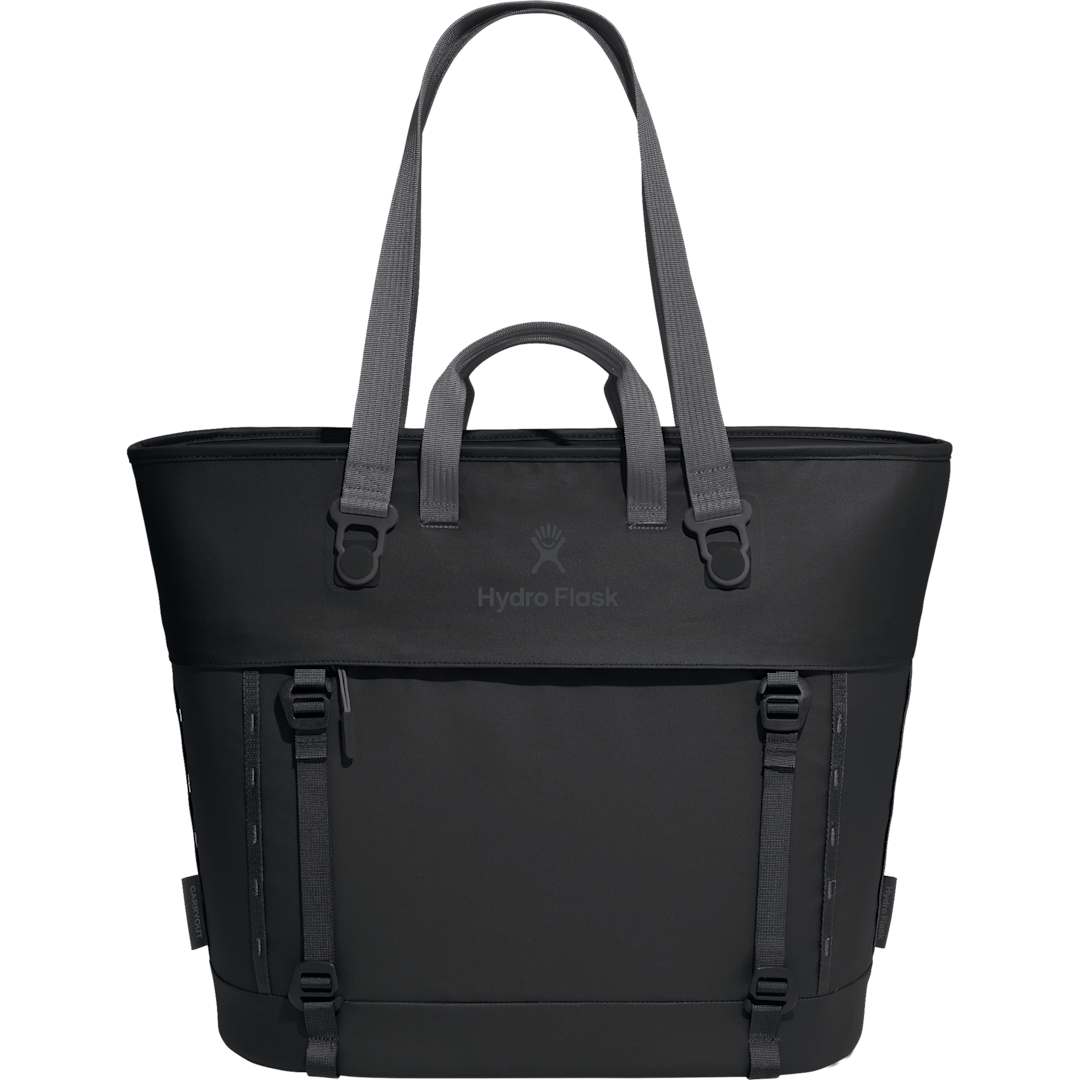 Front View of Black Hydro Flask® Maxi 30L Insulated Tote plain