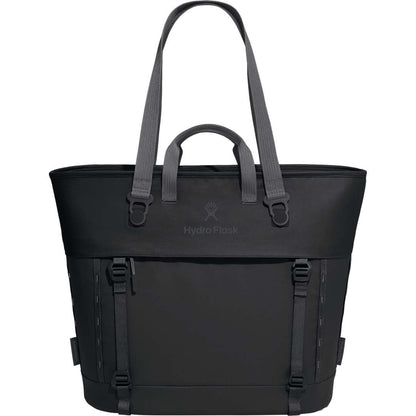 Front View of Black Hydro Flask® Maxi 30L Insulated Tote plain