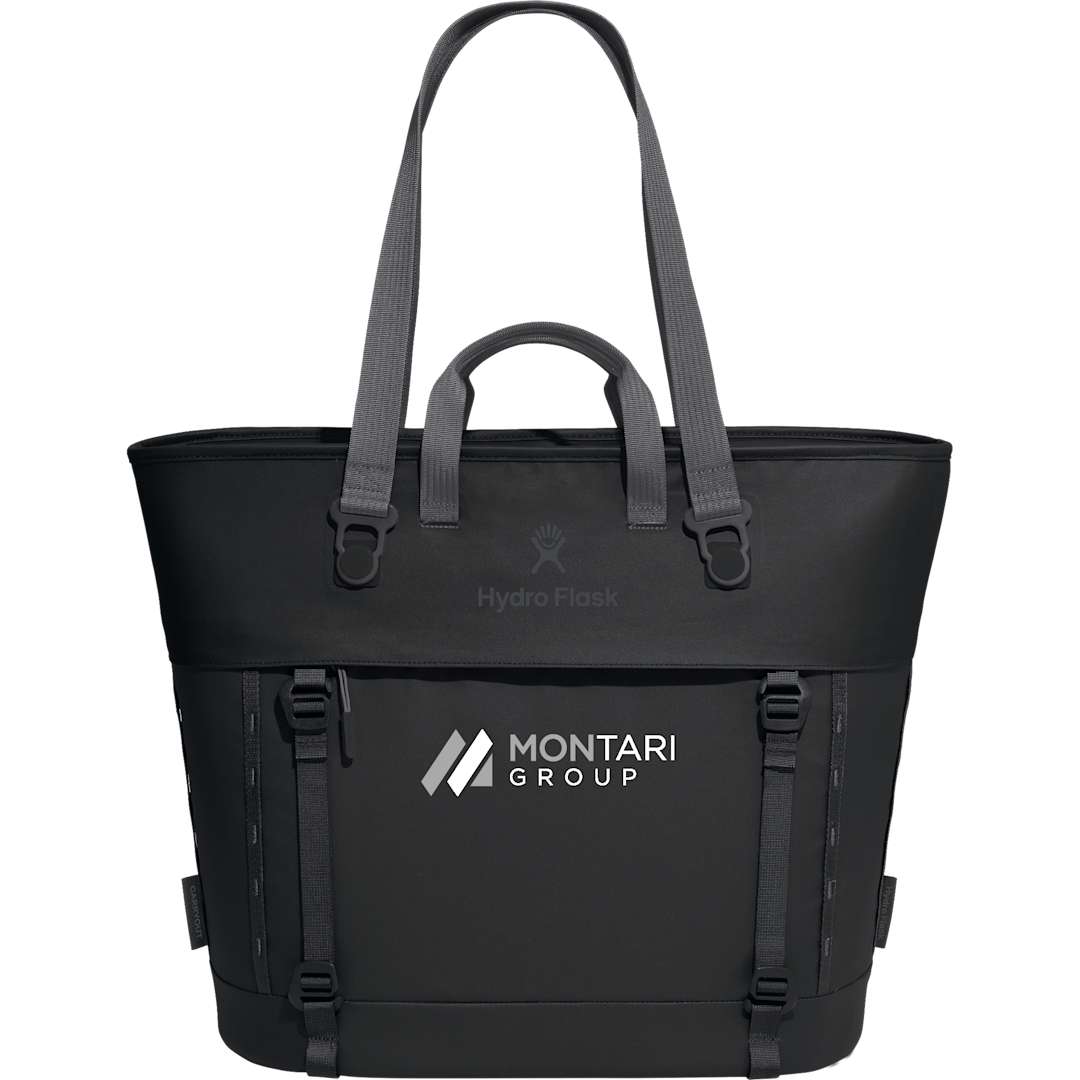 Front View of Black Hydro Flask® Maxi 30L Insulated Tote
