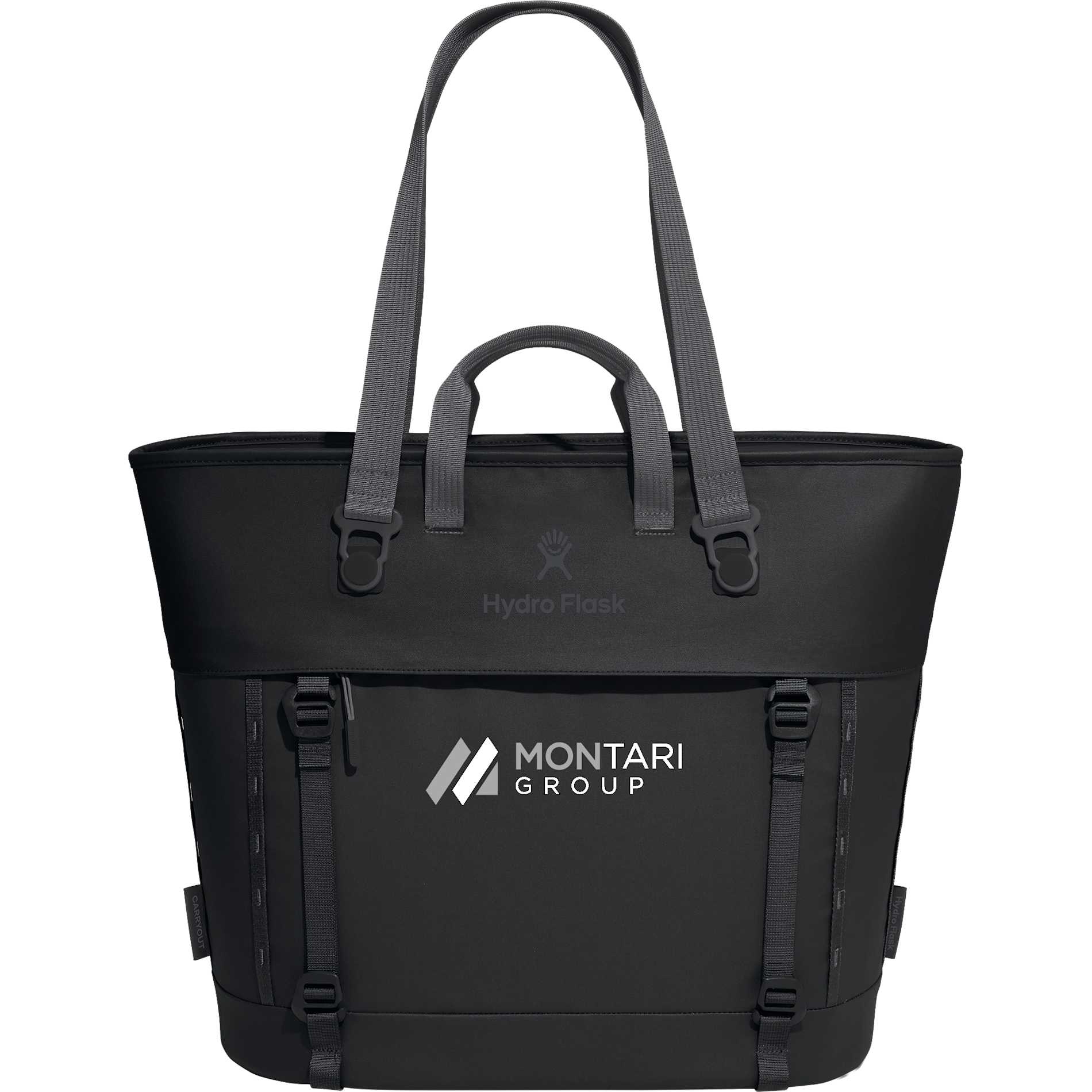 Front View of Black Hydro Flask® Maxi 30L Insulated Tote