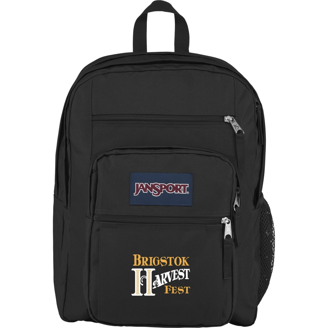 Front View of Black JanSport Big Student 15" Computer Backpack
