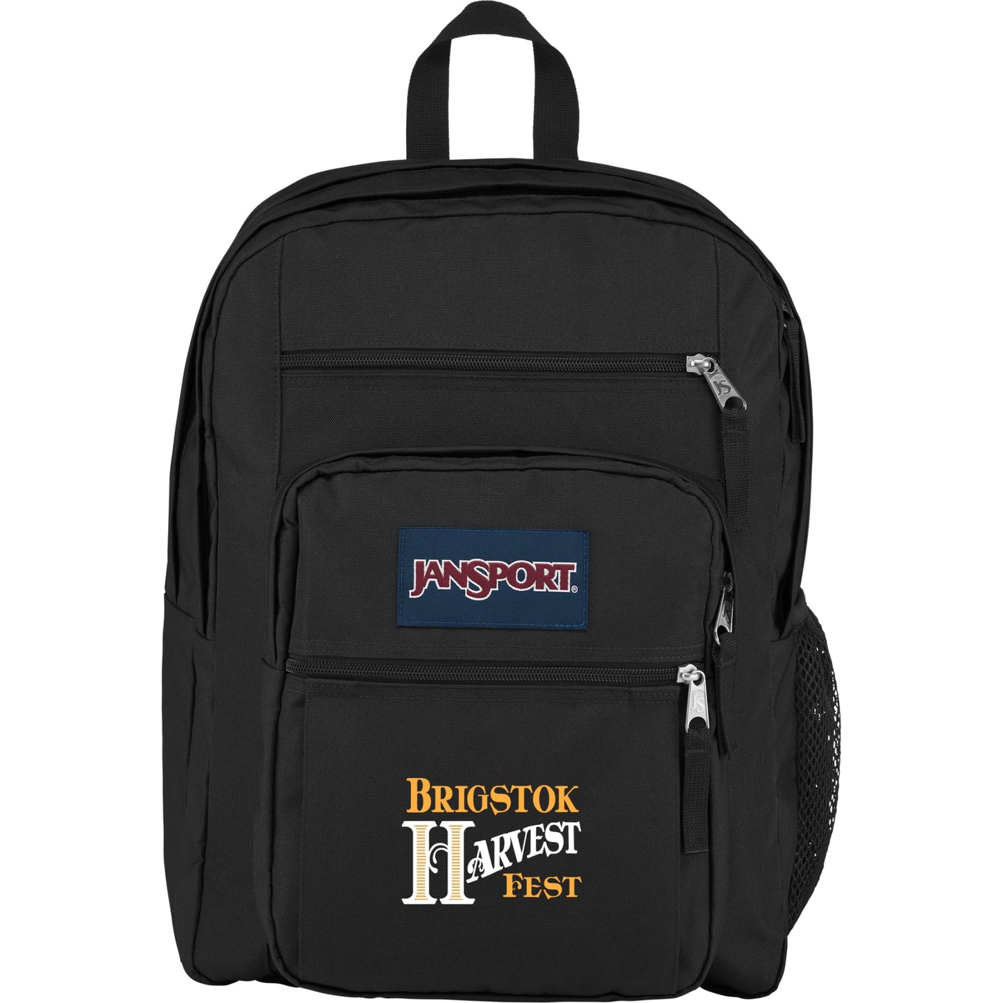 Front View of Black JanSport Big Student 15" Computer Backpack