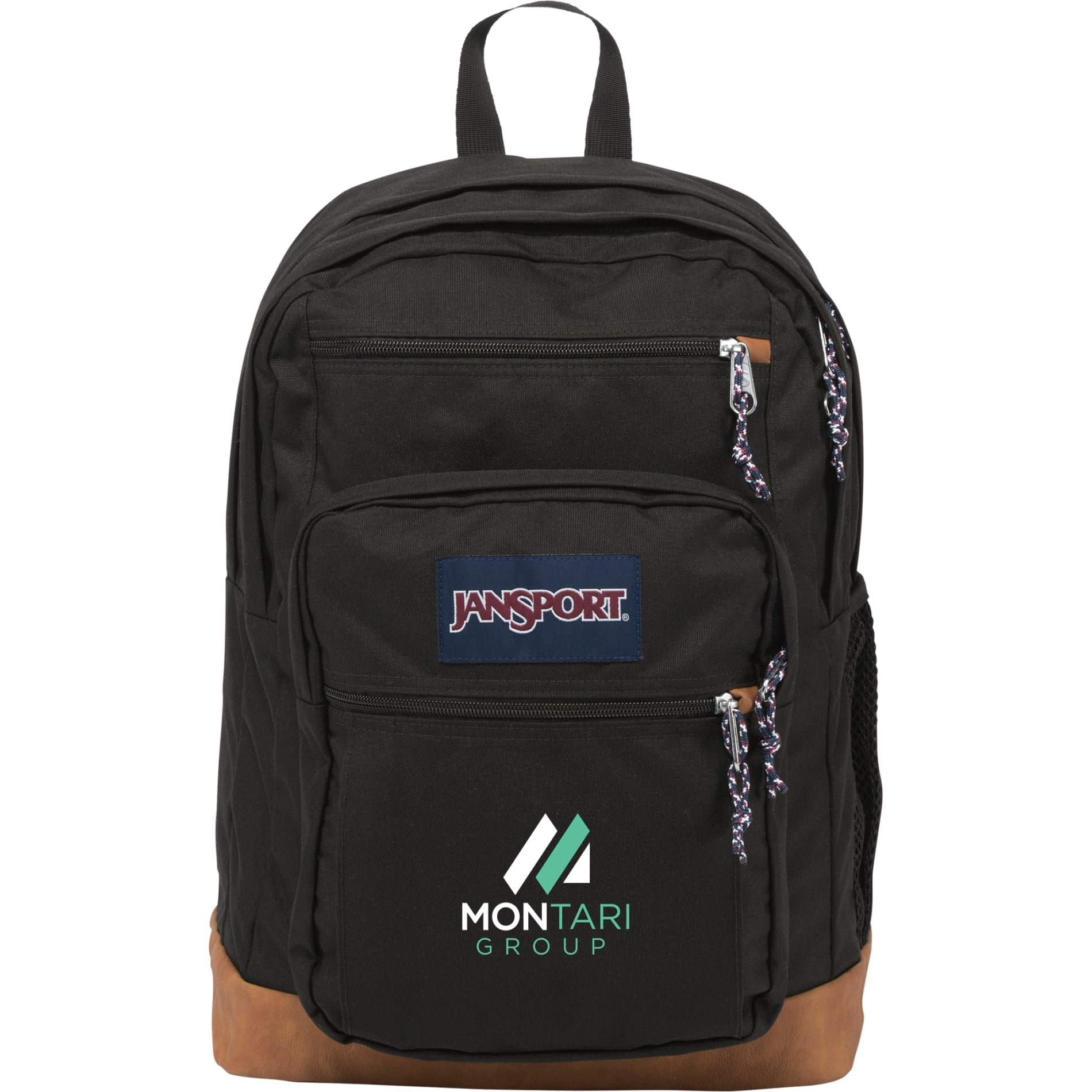 Front View of Black JanSport Cool Student 15" Computer Backpack