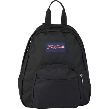Front View of Black Jansport Half Pint Backpack plain