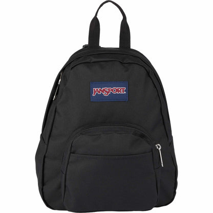 Front View of Black Jansport Half Pint Backpack plain