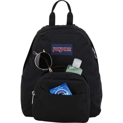 Front View of Black Jansport Half Pint Backpack plain