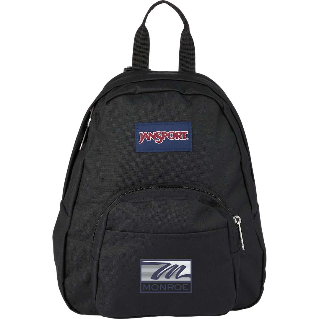 Front View of Black Jansport Half Pint Backpack