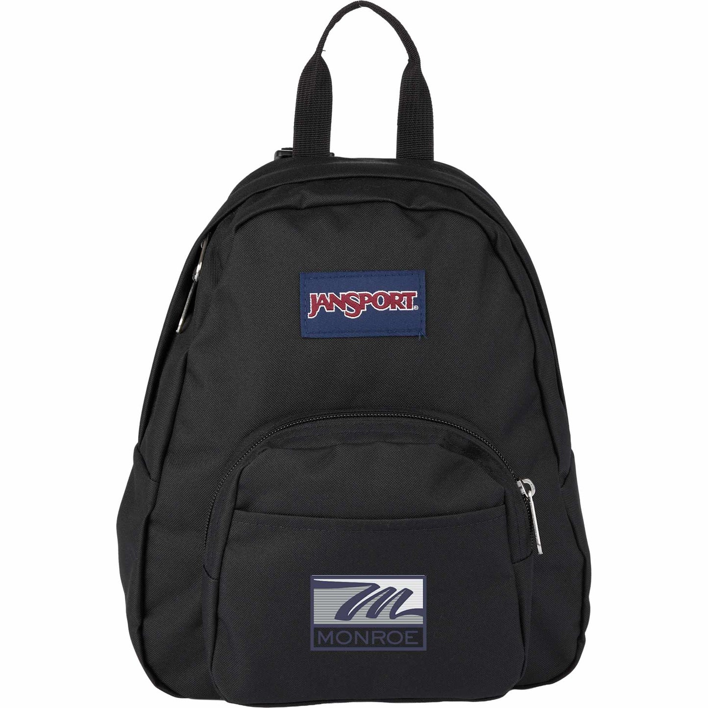 Front View of Black Jansport Half Pint Backpack