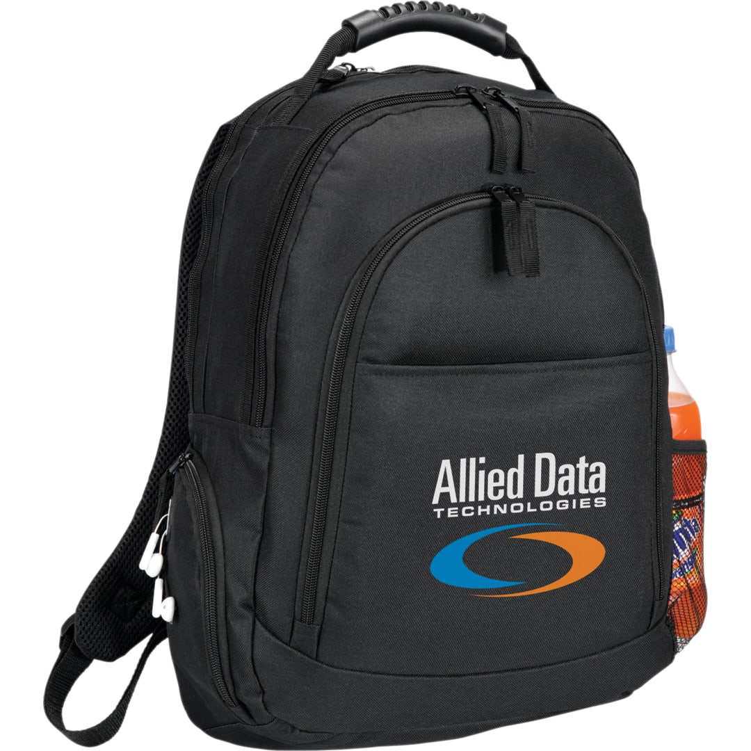 Front View of Black Journey 15" Computer Backpack