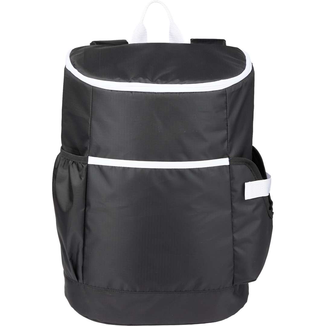 Front View of Black Kade 24 Can Backpack Cooler plain