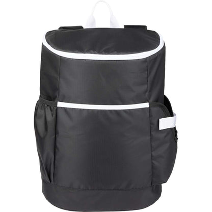 Front View of Black Kade 24 Can Backpack Cooler plain