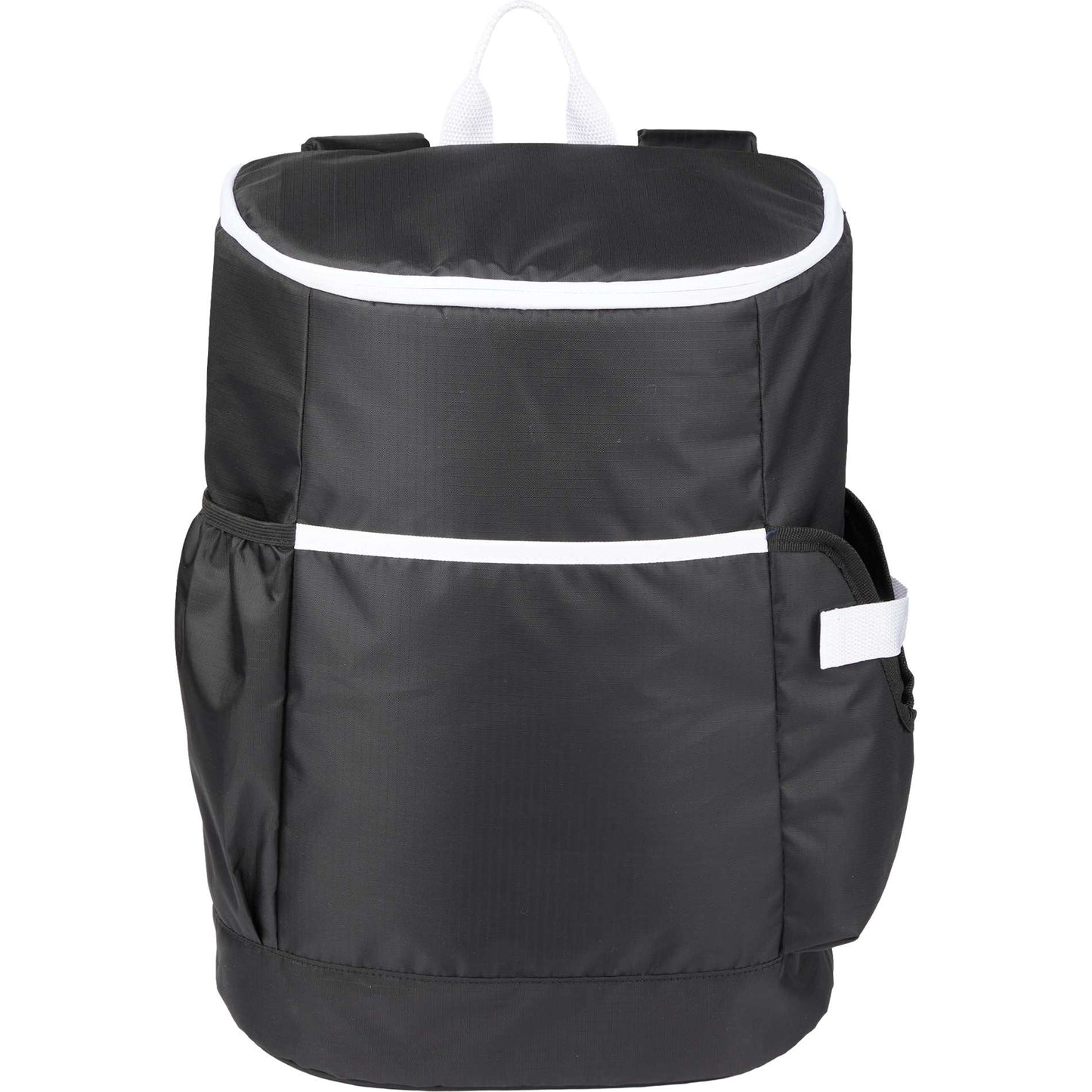 Front View of Black Kade 24 Can Backpack Cooler plain