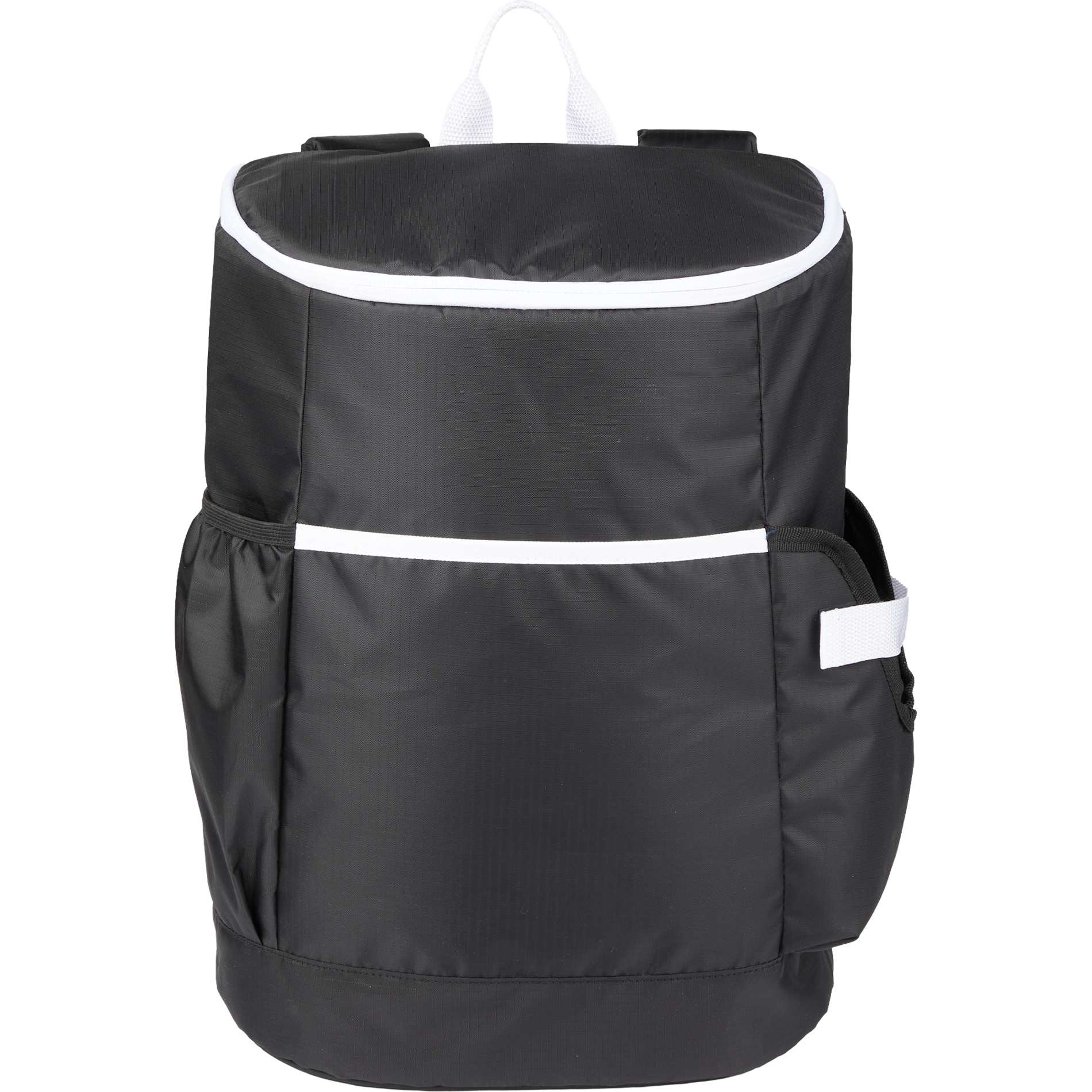 Front View of Black Kade 24 Can Backpack Cooler plain