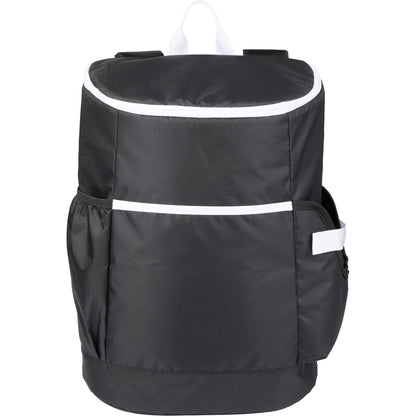 Front View of Black Kade 24 Can Backpack Cooler plain