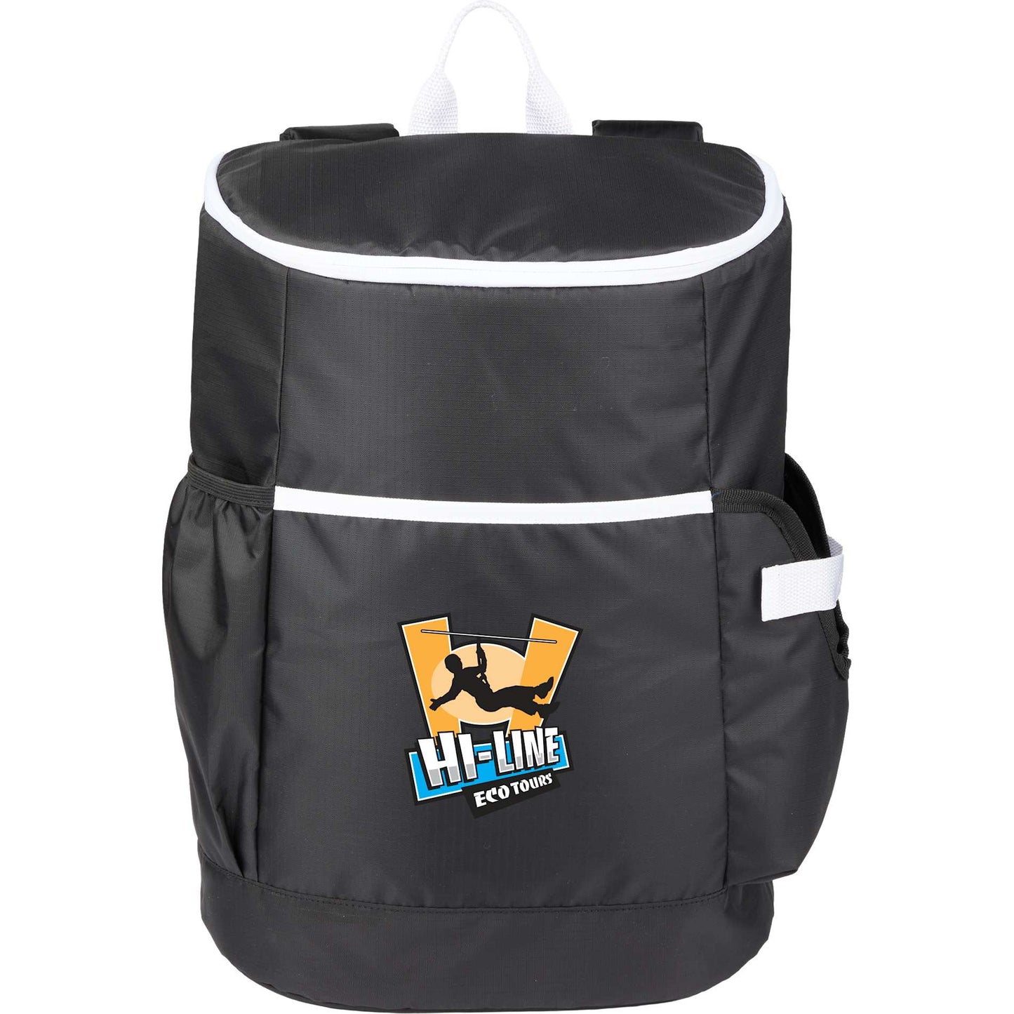 Front View of Black Kade 24 Can Backpack Cooler