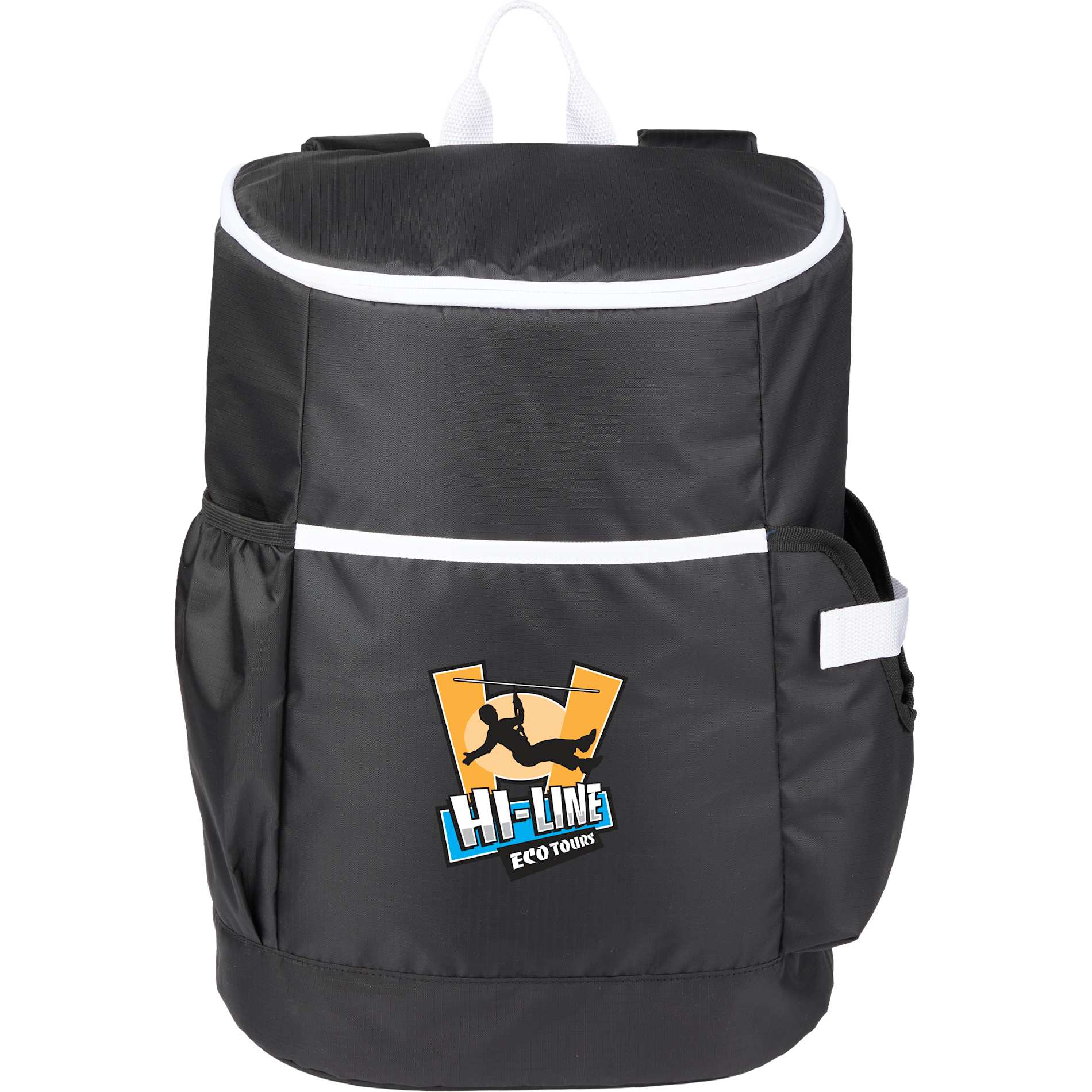 Front View of Black Kade 24 Can Backpack Cooler