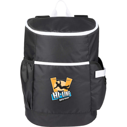 Front View of Black Kade 24 Can Backpack Cooler