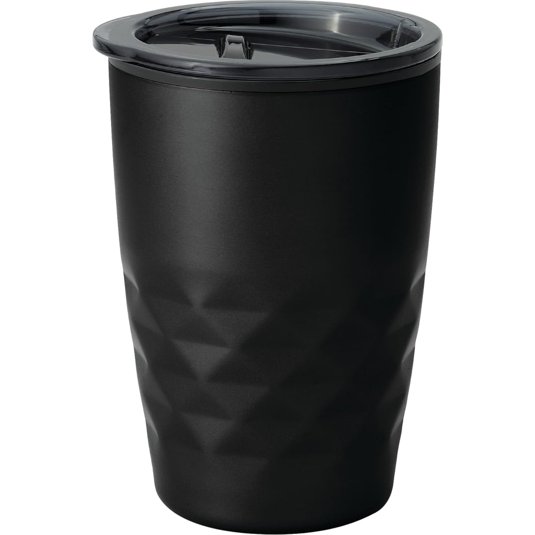 Front View of Black Kappa 12oz Tumbler plain